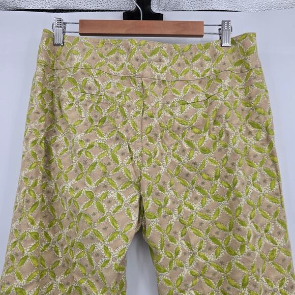 NEW Sigrid Olsen Women's Linen Blend Drawstring Waist Capri Pants Green Size 8‎ - Picture 4 of 13